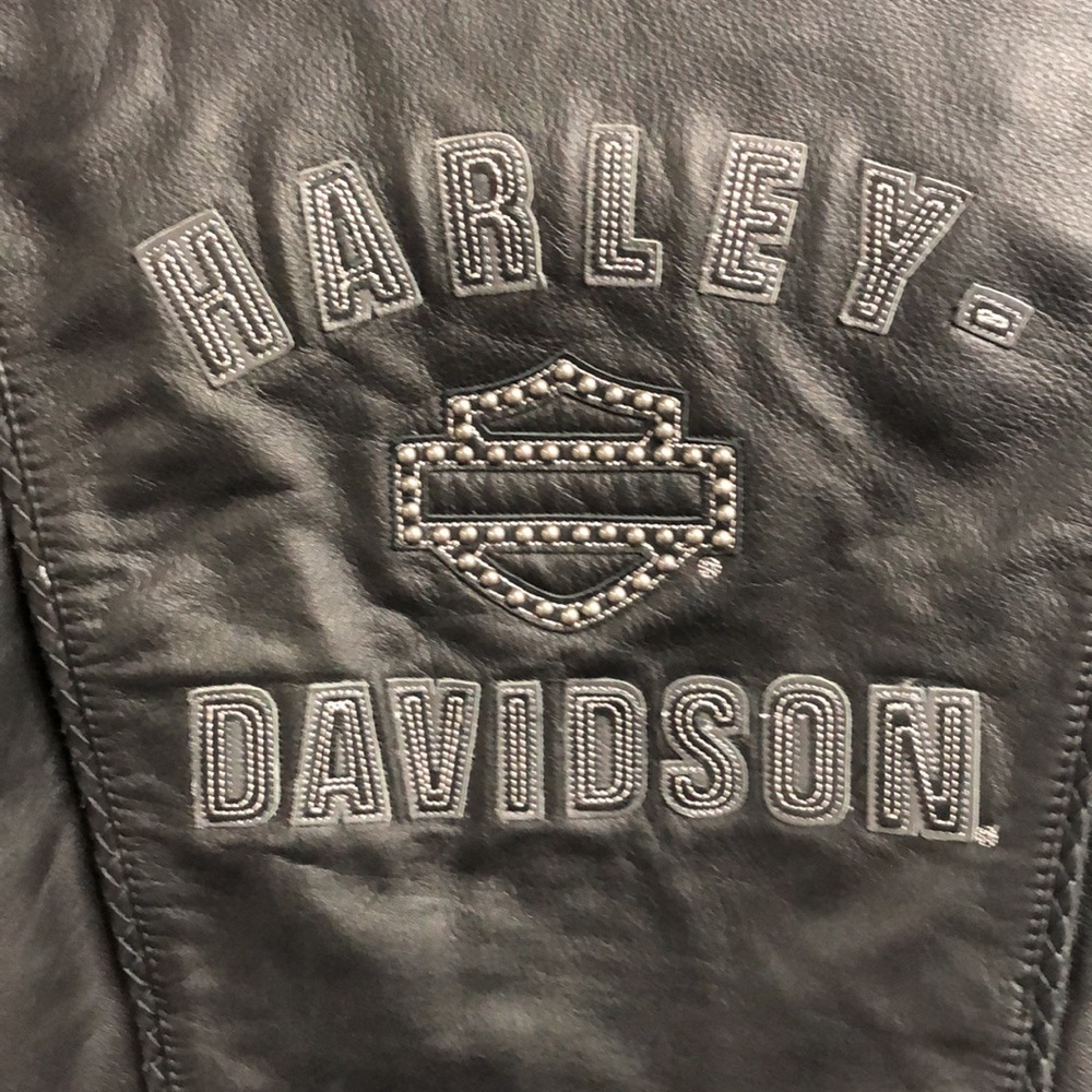 Women’s genuine leather Harley Davison riding coat